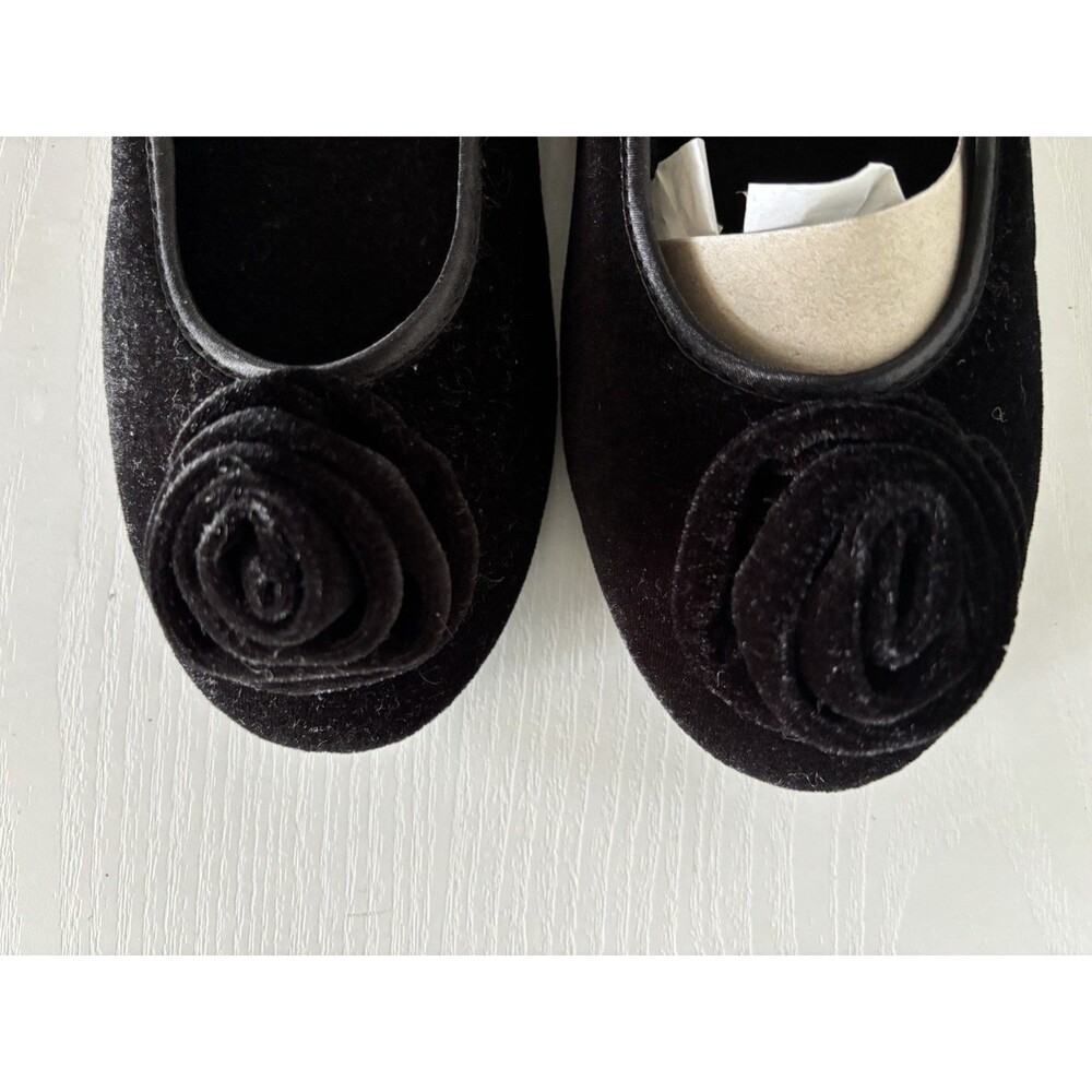 Flexus by Spring Step Women's 35 EU 5 US Roseloud Black Velvet Ballet Flat - Picture 3 of 6